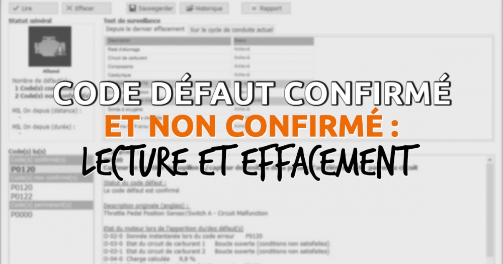 Quels sont les codes défaut à surveiller ?
